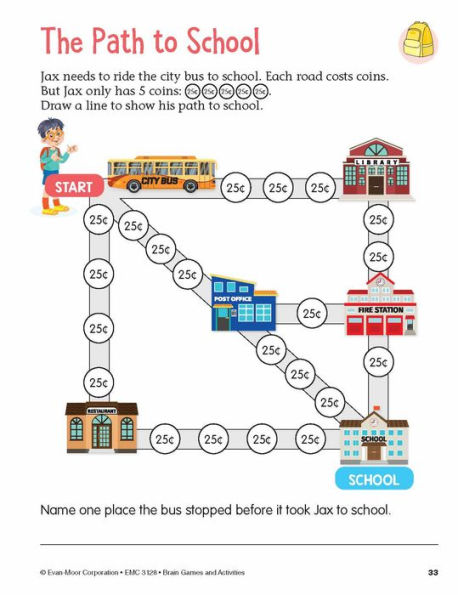 Brain Games and Activities, Age 6 - 7 Workbook