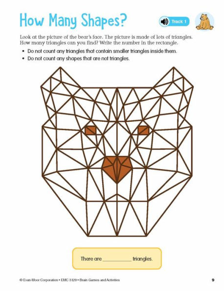 Brain Games and Activities, Age 8 - 9 Workbook