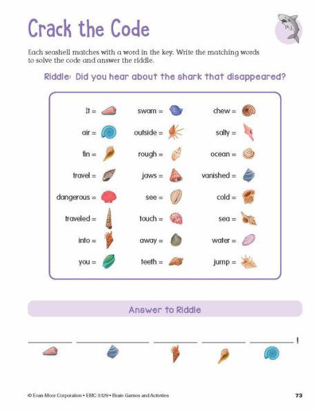 Brain Games and Activities, Age 8 - 9 Workbook