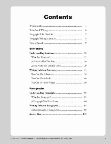 Writing Fabulous Sentences and Paragraphs, Grade 1 - 3 Teacher Resource