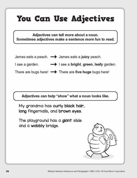 Writing Fabulous Sentences and Paragraphs, Grade 1 - 3 Teacher Resource