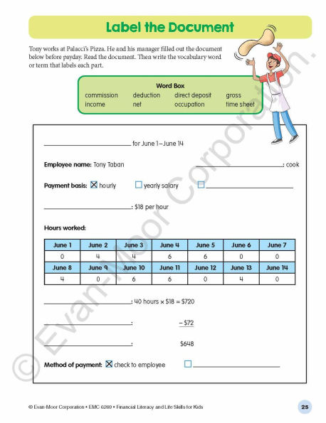 Financial Literacy and Life Skills for Kids, Age 12 - 13 Workbook