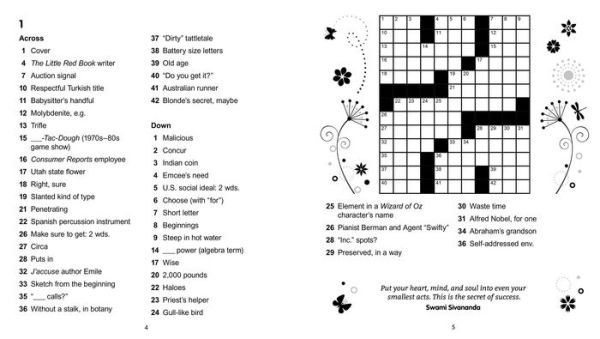 Large Print Inspirational Crosswords