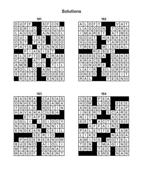 Large Print Crosswords