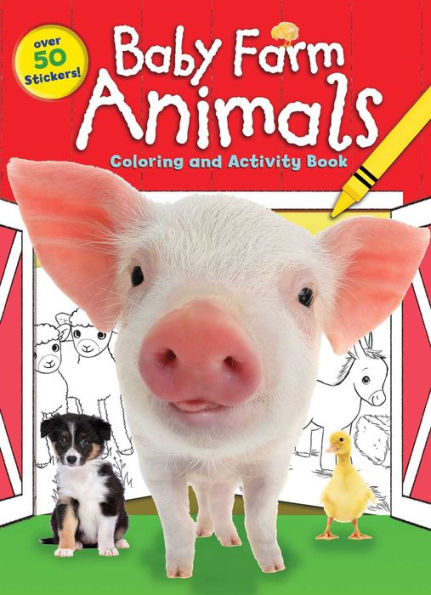 Baby Farm Animals Coloring and Activity Book