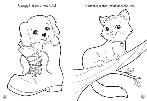 Puppies and Kittens: Too Cute! Coloring and Activity Book