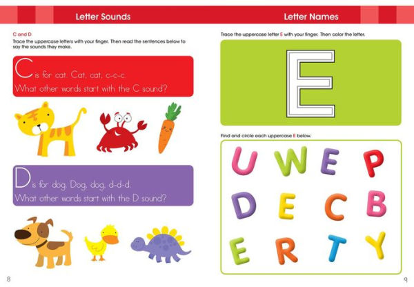 Ready to Learn: Pre-Kindergarten Reading Workbook: Beginning Sounds, Sequencing, Letter Practice, and More!