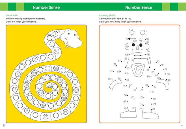 Ready to Learn: First Grade Math Workbook: Fractions, Measurement, Telling Time, and More!