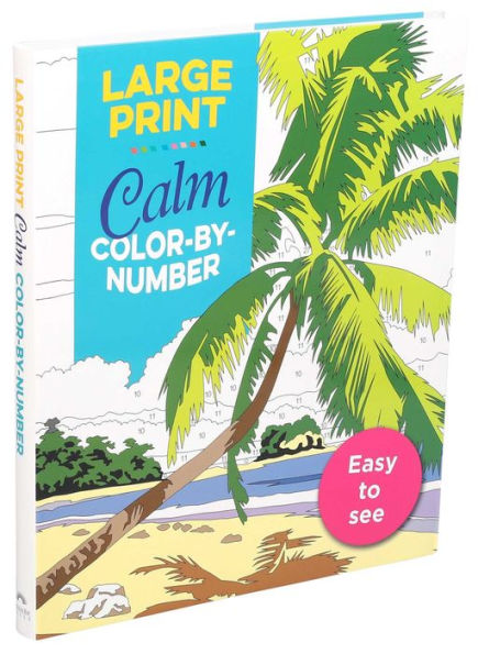 Large Print Calm Color-by-Number