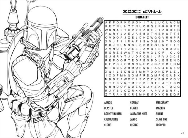 jango fett coloring page