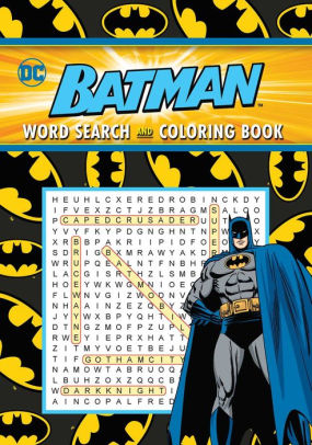 Batman Word Search Coloring Book By Editors Of Thunder Bay Press