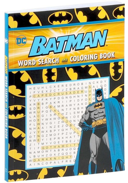 Batman Word Search and Coloring Book