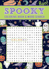 Title: Spooky Coloring Book & Word Search, Author: Editors of Thunder Bay Press