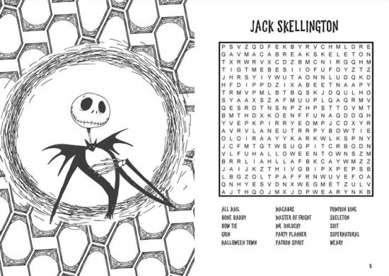 The Nightmare Before Christmas Word Search and Coloring Book by Editors of Thunder Bay Press