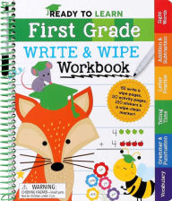 Download pdf books for ipadReady to Learn: First Grade Write and Wipe Workbook: Fractions, Measurement, Telling Time, Descriptive Writing, Sight Words, and More! byEditors of Silver Dolphin Books9781645176442