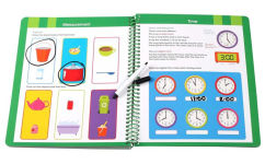 Alternative view 3 of Ready to Learn: First Grade Write and Wipe Workbook: Fractions, Measurement, Telling Time, Descriptive Writing, Sight Words, and More!