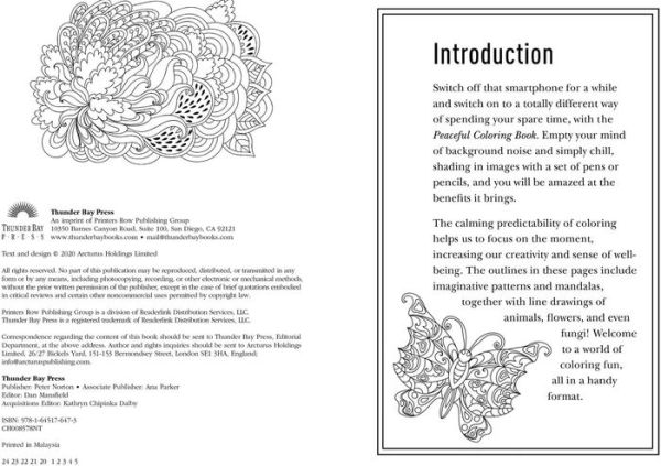 Peaceful Coloring Book