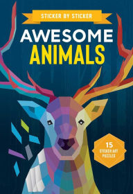 Ibook free downloads Sticker by Sticker: Awesome Animals English version 9781645178514