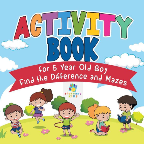 Activity Book for 5 Year Old Boy Find the Difference and Mazes