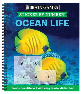 Brain Games Sticker By Number Ocean Life