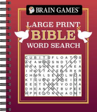 Title: Brain Games - Large Print Bible Word Search (Red), Author: Publications International Ltd