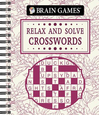 Brain Games Relax and Solve Crosswords Toile