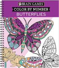Title: Brain Games - Color by Number: Butterflies, Author: Publications International Ltd