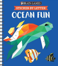 Title: Brain Games - Sticker by Letter: Ocean Fun (Sticker Puzzles - Kids Activity Book), Author: Publications International Ltd