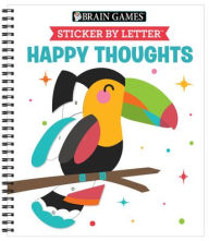 Title: Brain Games - Sticker by Letter: Happy Thoughts, Author: Publications International Ltd