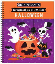 Title: Brain Games Halloween Sticker By Number, Author: PIL
