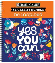 Title: Brain Games - Sticker by Number: Be Inspired - 2 Books in 1, Author: Publications International Ltd