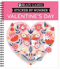 Free download of ebooks pdf Brain Games - Sticker by Number: Valentine's Day English version 9781645589105 by 