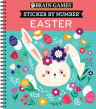 Free computer e books for downloading Brain Games - Sticker by Number: Easter 