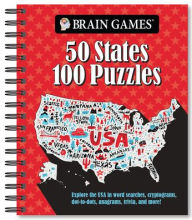 Title: Brain Games 50 States 100 Puzzles, Author: PIL