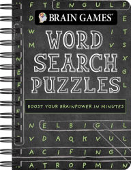 Title: Mini Brain Games Word Search Chalkboard, Author: PIL