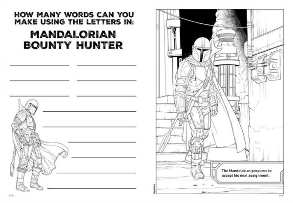 Star Wars The Mandalorian: Bounty Hunter: Colortivity with Crayons