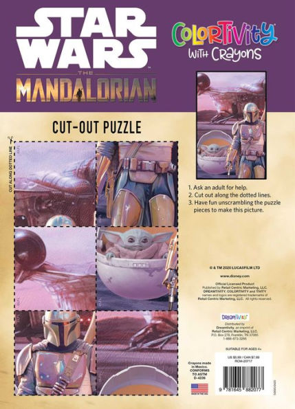 Star Wars The Mandalorian: Bounty Hunter: Colortivity with Crayons
