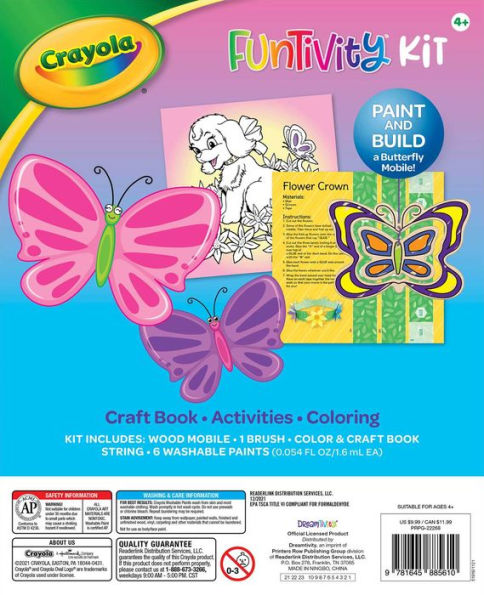 Crayola Funtivity Kit: Spring Delight: Butterfly Mobile