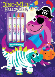 Title: Dino-Mite Halloween: Colortivity with Big Crayons and Stickers, Author: Editors of Dreamtivity