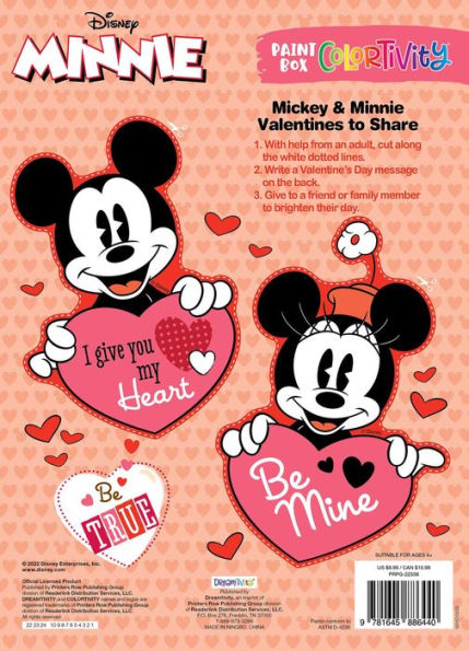 Disney Minnie: For You With Love: Paint Box Colortivity