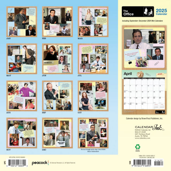 2025 The Office Wall Calendar