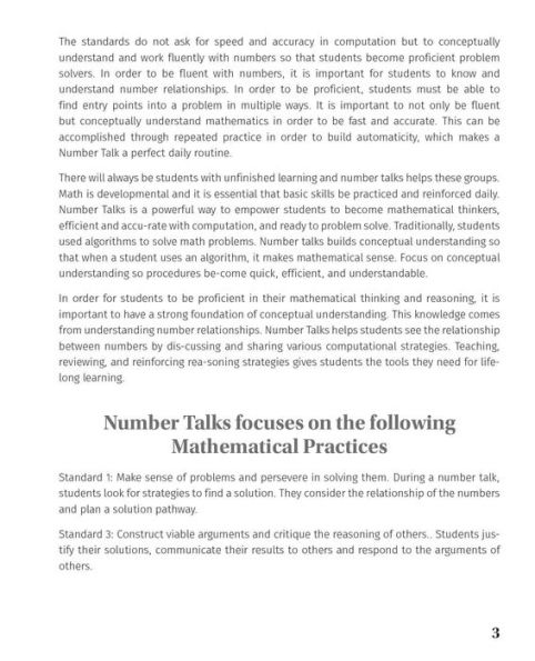 Classroom-Ready Number Talks for Sixth, Seventh, and Eighth Grade Teachers: 1,000 Interactive Math Activities that Promote Conceptual Understanding Computational Fluency