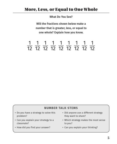 Classroom-Ready Number Talks for Sixth, Seventh, and Eighth Grade Teachers: 1,000 Interactive Math Activities that Promote Conceptual Understanding Computational Fluency