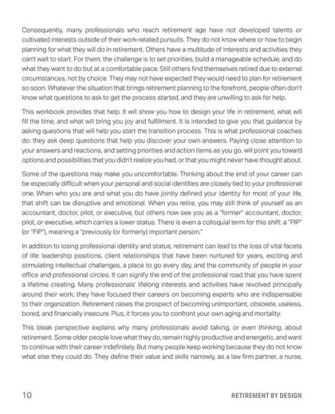 Retirement by Design: a Guided Workbook for Creating Happy and Purposeful Future