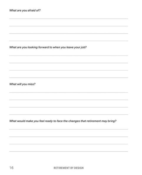 Retirement by Design: a Guided Workbook for Creating Happy and Purposeful Future