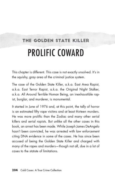 Cold Cases: A True Crime Collection: Unidentified Serial Killers, Unsolved Kidnappings, and Mysterious Murders (Including the Zodiac Killer, Natalee Holloway's Disappearance, Golden State Killer More)