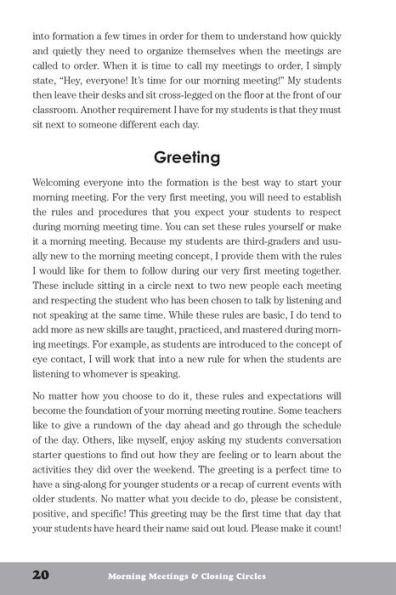 Morning Meetings and Closing Circles: Classroom-Ready Activities That Increase Student Engagement Create a Positive Learning Community