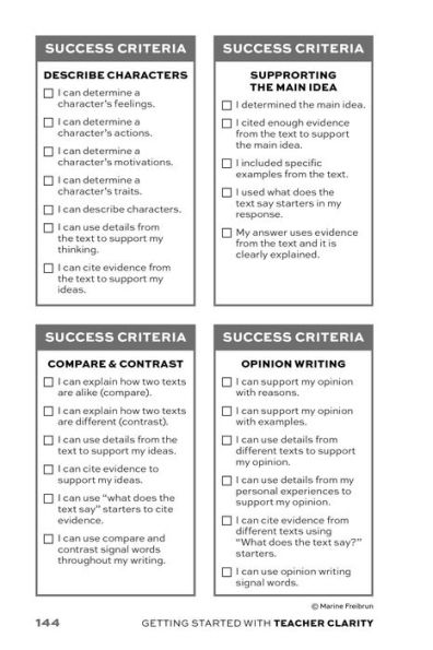 Getting Started with Teacher Clarity: Ready-to-Use Research-Based Strategies to Develop Learning Intentions, Foster Student Autonomy, and Engage Students