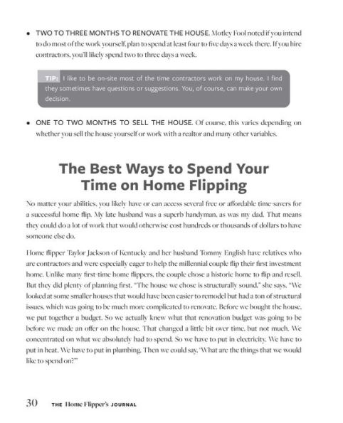 The Home Flipper's Journal: Your All-in-One Logbook for Organizing and Executing a Successful Home Flip