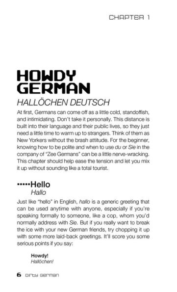 Dirty German: Second Edition: Everyday Slang from "What's Up?" to "F*%# Off!"